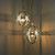 Endon Lighting Vienna Bright Nickel and Clear Glass 305mm Pendant Light