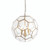 Endon Lighting Miele 3 Light Antique Brass with Clear Glass Pendant Light