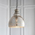 Endon Lighting Darna Bright Nickel with Mercury Glass Pendant Light