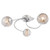 Endon Lighting Aerith 3 Light Chrome with Smoked Mirror Glass Semi-Flush Ceiling Light