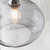 Endon Lighting Dimitri Grey Bubbles Glass Circular Shade Only