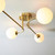 Endon Lighting Otto 4 Light Brushed Brass with Opal Glass Semi-Flush Ceiling Light