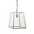 Endon Lighting Hurst Bright Nickel with Clear Glass Pendant Light