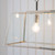 Endon Lighting Hurst 3 Light Bright Nickel with Clear Glass Pendant Light