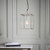 Endon Lighting Hadden Bright Nickel with Clear Glass Pendant Light