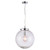 Endon Lighting Harbour Chrome with Clear Bubbled Glass Pendant Light