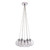 Endon Lighting Harbour 7 Light Chrome with Clear Bubble Glass Pendant Light