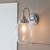 Endon Lighting Hampton Chrome with Clear Glass Wall Light