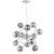 Endon Lighting Aerith 12 Light Chrome and Smoked Mirror Glass Pendant Light