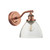 Endon Lighting Hansen Aged Copper with Clear Glass Wall Light