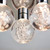 Endon Lighting Versa 3 Light Chrome with Clear Bubbled Acrylic Flush Ceiling Light