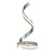 Endon Lighting Aria Chrome with White Diffuser Twisted Table Lamp