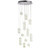 Endon Lighting Prisma 24 Light Chrome and Clear Crystal Pendant Light