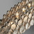 Endon Lighting Marella 8 Light Bright Nickel with Handmade Glass Pendant Light