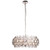 Endon Lighting Marella 6 Light Bright Nickel with Handmade Glass Pendant Light