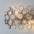 Endon Lighting Marella 2 Light Bright Nickel wit Handmade Glass Wall Light