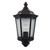 Endon Lighting Burford Matt Black with Clear Glass IP44 Wall Light