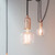 Endon Lighting Studio 6 Light Copper with Black Fabric Flex Pendant Light
