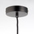 Endon Lighting Studio Matt Black with Black Fabric Flex Pendant Light