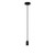 Endon Lighting Studio Matt Black with Black Fabric Flex Pendant Light
