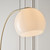 Endon Lighting Otto Polished Brass and White Polished Marble Floor Lamp