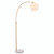 Endon Lighting Otto Polished Brass and White Polished Marble Floor Lamp