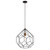 Endon Lighting Deco Matt Black and Satin Gold Pendant Light