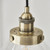 Endon Lighting Hansen Antique Brass with Clear Glass Pendant Light