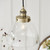 Endon Lighting Hansen Antique Brass with Clear Glass Pendant Light