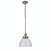 Endon Lighting Hansen Antique Brass with Clear Glass Pendant Light