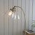 Endon Lighting Hansen Antique Brass and Clear Glass Adjustable Floor Lamp