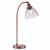 Endon Lighting Hansen Aged Copper and Clear Glass Adjustable Table Lamp