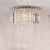 Endon Lighting Hanna 4 Light Chrome with Clear Crystal Flush Ceiling Light