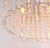 Endon Lighting Hanna 4 Light Chrome with Clear Crystal Flush Ceiling Light