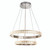 Endon Lighting Celeste 2 Light Polished Chrome with K5 Crystal Ringed Pendant Light