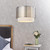 Endon Lighting Gilli 3 Light Satin Nickel with Vintage White Shade Pendant Light