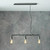 Endon Lighting Pipe 3 Light Aged Pewter Industrial Bar Pendant Light