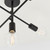 Endon Lighting Studio 5 Light Matt Black Industrial Semi-Flush Ceiling Light