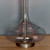 Endon Lighting Caia Smoked Glass with Aged Pewter and Dark charcoal Shade Table Lamp