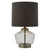 Endon Lighting Zen Smoked Glass with Aged Pewter and Dark charcoal Shade Table Lamp