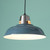 Endon Lighting Henley Gloss Mallarrd Grreen with Satin Nickel Shade Only