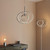 Endon Lighting Avali Chrome with White Diffuser Adjustable Pendant Light