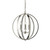 Endon Lighting Ritz 3 Light Bright Nickel Pendant Light