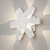 Pescara White Aluminium Star LED Wall Light