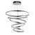 Endon Lighting Ozias Polished Chrome with Clear Faceted Crystals Pendant Light