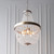 Endon Lighting Celine 5 Light Rose Gold with Clear Crystal Beads Pendant Light