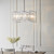 Endon Lighting Acadia 6 Light Polished Chrome with Clear Crystal Pendant Light