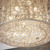 Endon Lighting Fayola 5 Light Chrome with Faceted Crystal Flush Ceiling Light