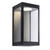 Endon Lighting Dean Matt Black with Clear Glass IP44 LED Wall Light