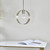 Endon Lighting Hoop Brushed Nickel Pendant Light